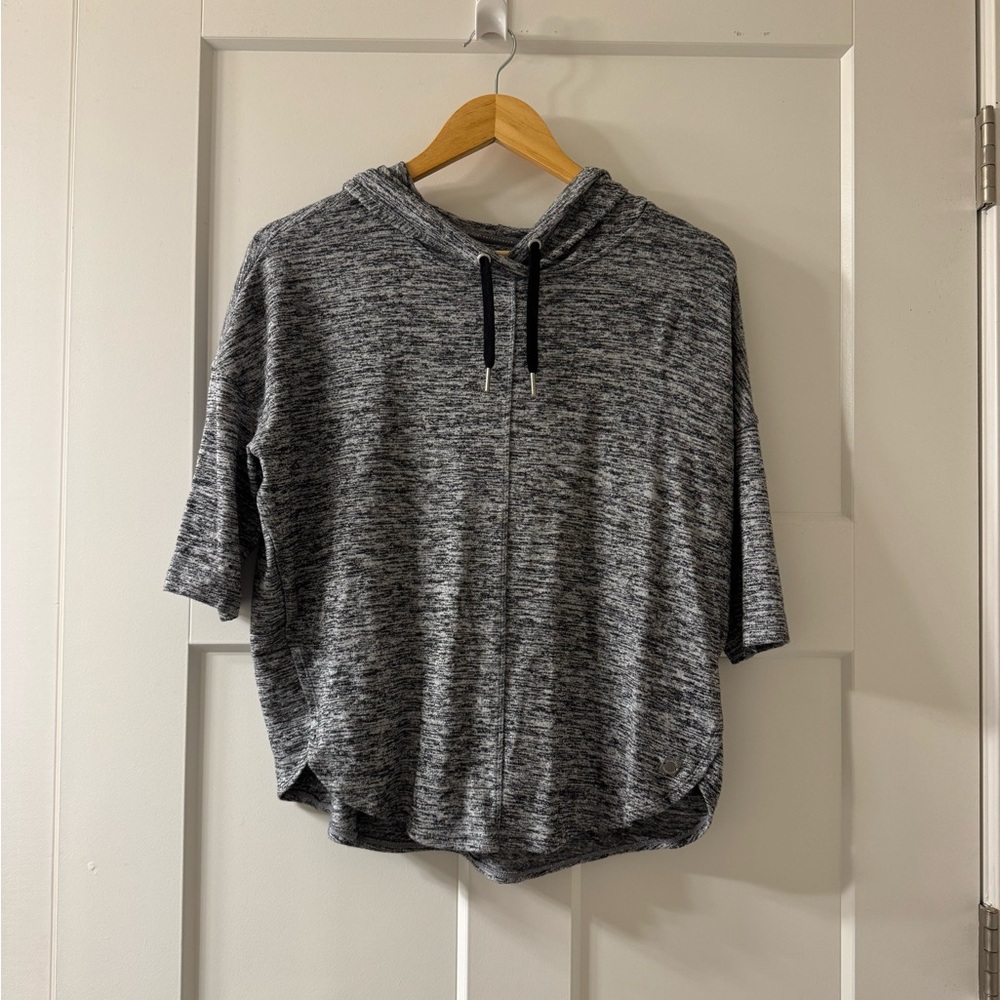 Calvin Klein Performance Heather Gray Short Sleeve Hoodie